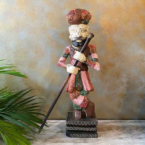 Wooden Hand Painted Watchman