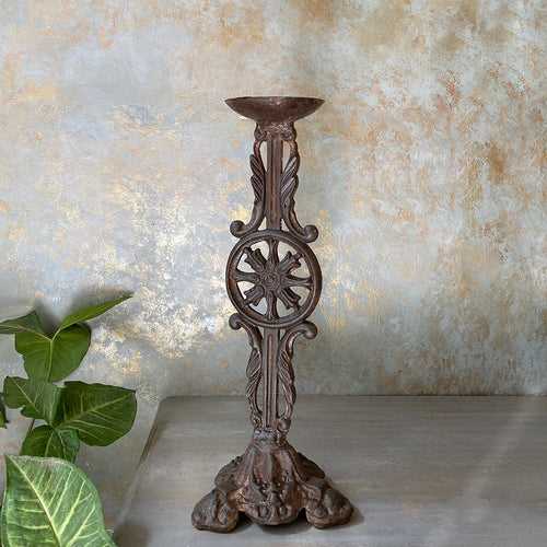 Carved Candle Holder