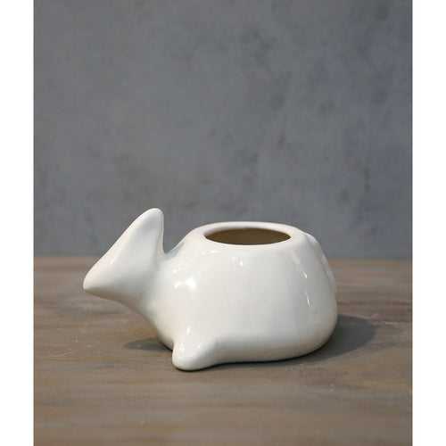 Rabbit Ceramic Planter