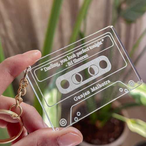 Cassette Keychain: Personalised