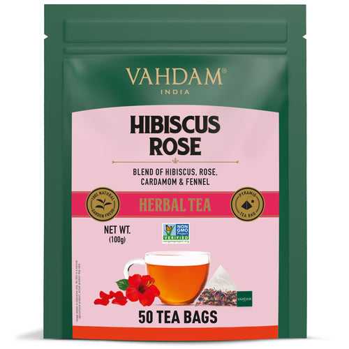 Hibiscus Rose Herbal Tea - 50 Tea Bags