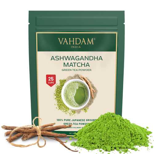 Ashwagandha Matcha Green Tea Powder, 50 gm