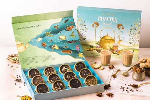Chai Tea Assortment Gift Set, 12 Teas