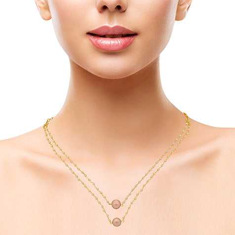 Sterling Golden Shell Pearl Necklace