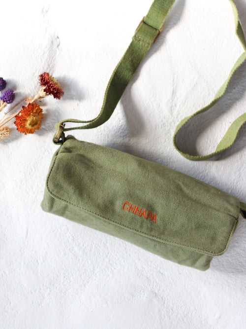 Cross Body Olive Green Sling Bag