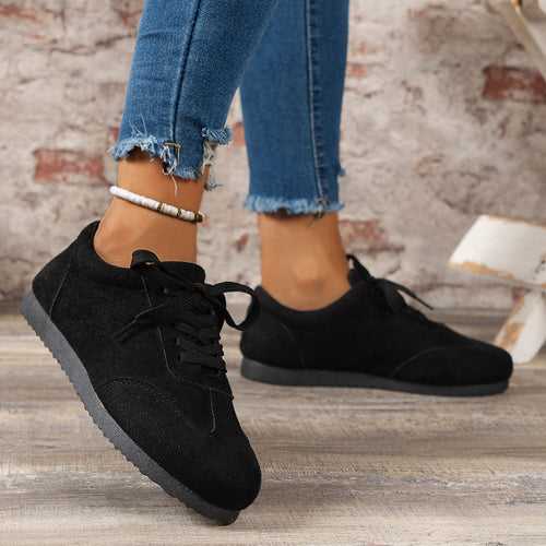 European standing shoes women's shoes 2024 autumn and winter new flat platform platform large size sports and casual shoes