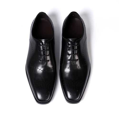 Men's Shoes 2023 New Fashion Business Casual Leather Shoes British Style Cowhide Brogue Retro Oxfords Men's