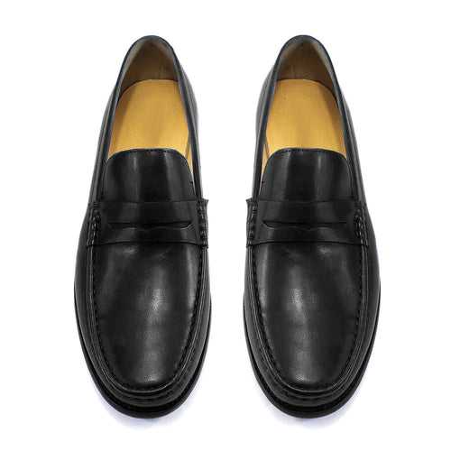 [Store Promotion Profit] 2022 New Top Layer Cowhide Casual Leather Shoes Men's Slip-on Business Gommino