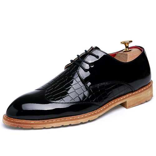 New Men's Fashion Korean Edition British   Large casual men's shoes Large size trend formal business leather shoes