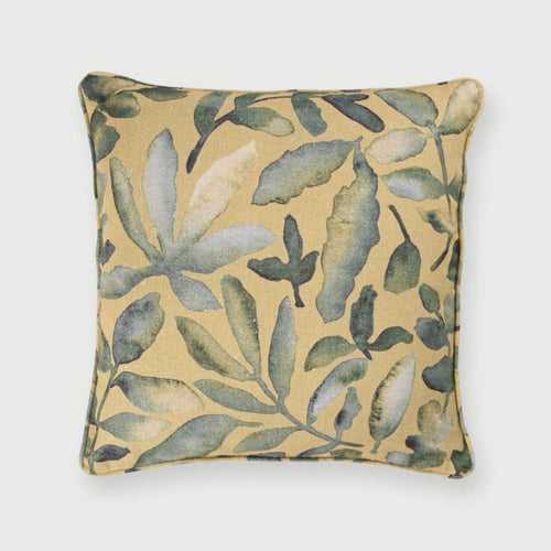 Flora Ochre Linen Cushion Cover by Sanctuary Living