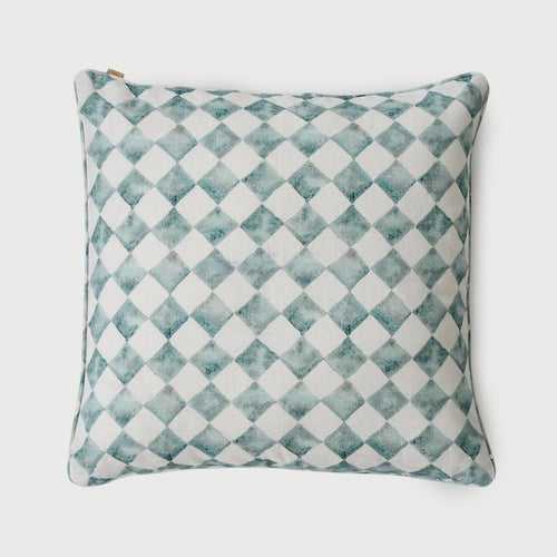 Checker Blue Cushion Cover by Sanctuary Living