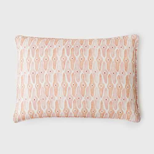 Mosaic Blush Oblong Cushion Cover by Sanctuary Living