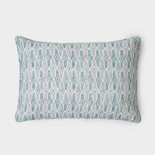 Mosaic Blue Oblong Cushion Cover by Sanctuary Living