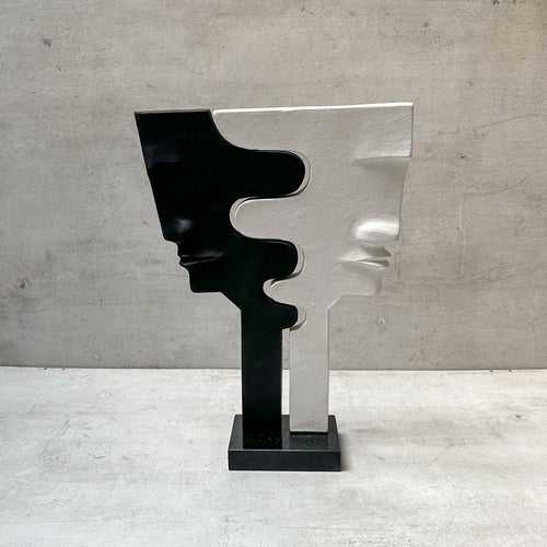 The Yin and Yang Cast Aluminium Sculpture