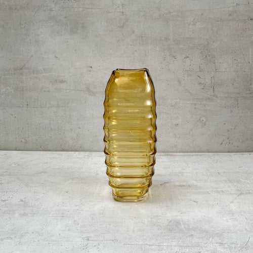 Caylee Amber Glass Vase (Small)