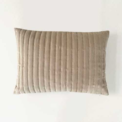 Eden Striped Oatmeal Oblong Cushion Cover by Sanctuary Living