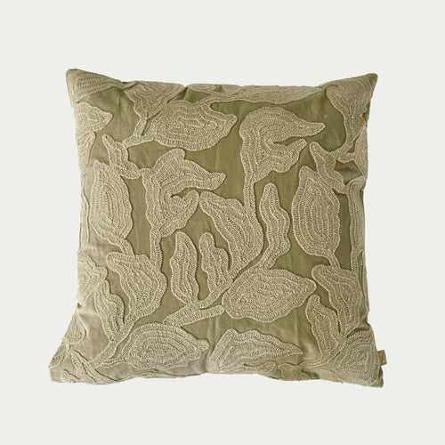 Cascade Embroidered Fern Cushion Cover by Sanctuary Living