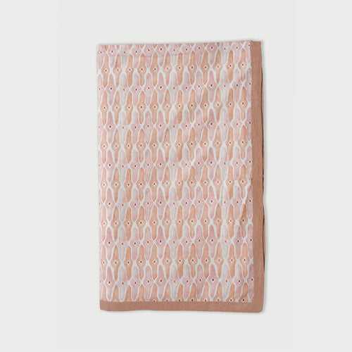 Mosaic Blush Linen Bedspread by Sanctuary Living