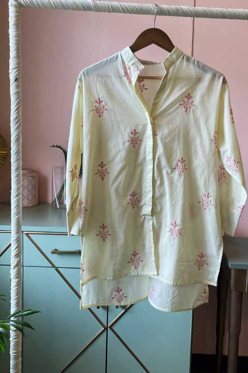 Lemon Embroidered Cotton (Shirt Only)