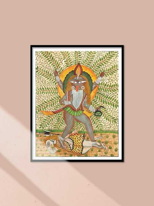 Goddess Kaali in Kalighat by Uttam Chitrakar