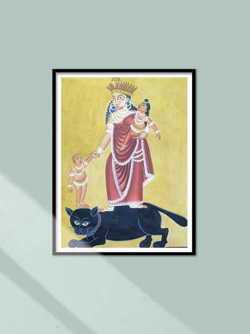 Shasti Mata in Kalighat by Hasir Chitrakar