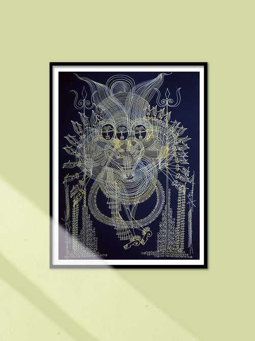 Trimurti in Surpur Art by Krishna Prakash