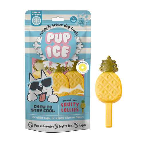 Pup Ice Fruity Lollies Pineapples, 3 Pcs 90g