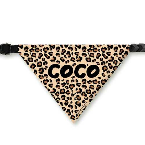 PawsIndia Customized Pet Bandana - Cheetah Print