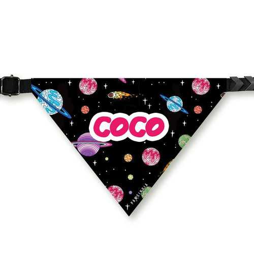 PawsIndia Customized Pet Bandana - Space Print