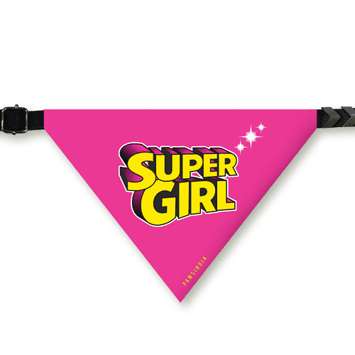 PawsIndia Pet Bandana - Super Girl