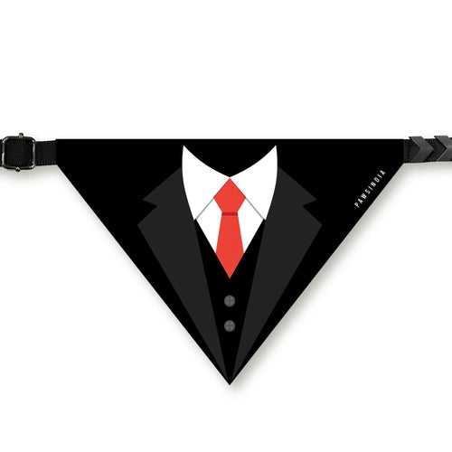 PawsIndia Pet Bandana - Tuxedo Black