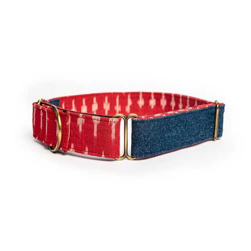 Blue Denim Dog Martingale Collar