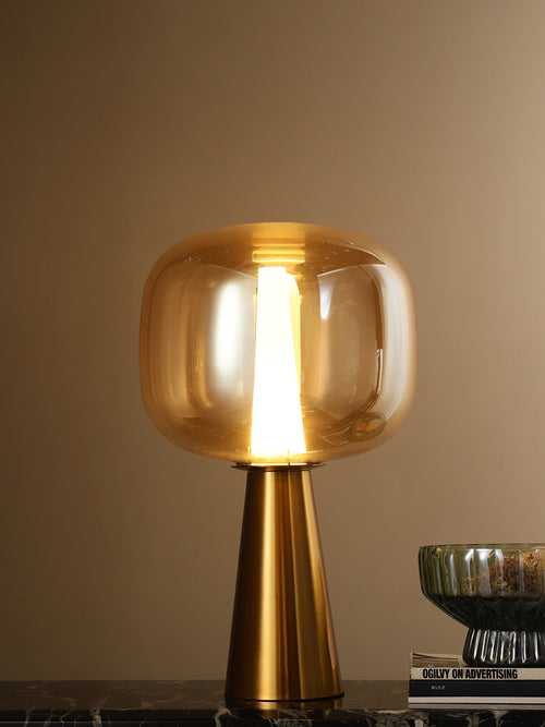 Cosmo Amber Gold LED Table Lamp