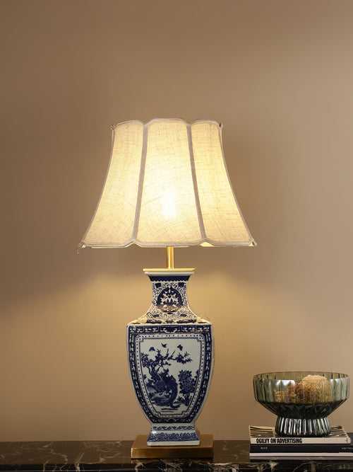 Clyde Blue-White Porcelain Table Lamp