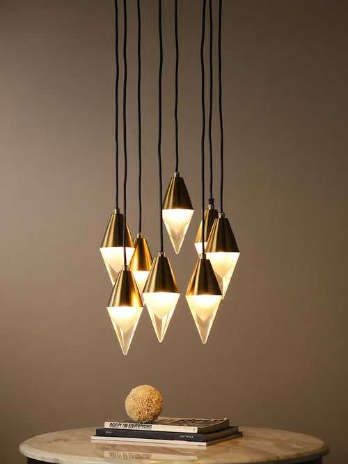 Cade Cluster Hanging Gold Chandelier