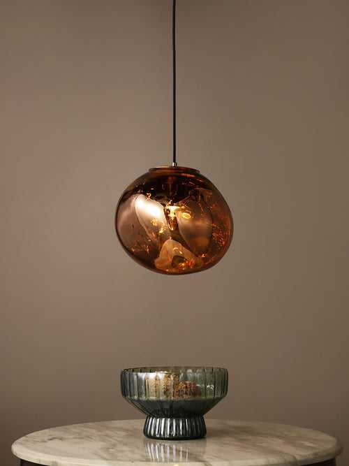 Cleon Copper Glass Pendant Light