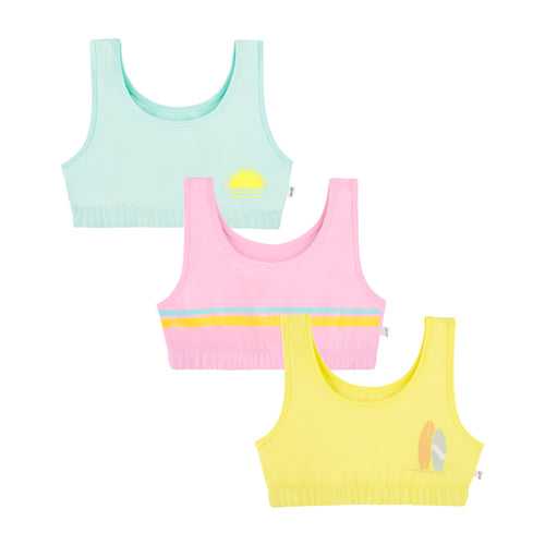 Surf 3-Pack Double Layered Sports Bra - U-Shaped