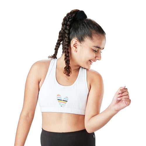 Lightly Padded Sports Bra - Heart