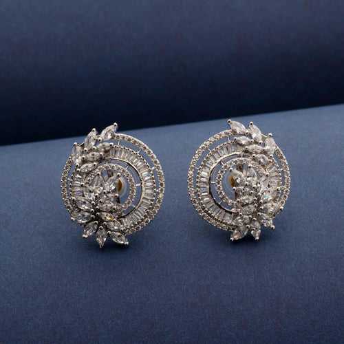 Mohena Studs - Platinum