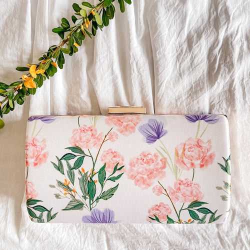 Blush and Lilacs-Clutch