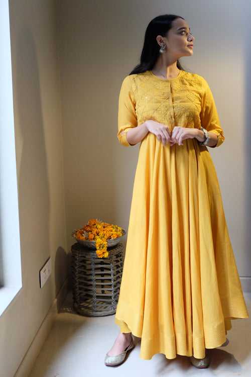 Haldi Waterlily Dress