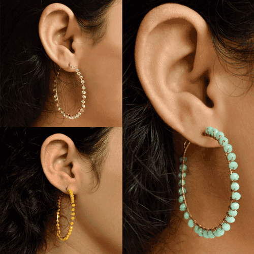 Colorful Hoops Set OF 3 Pair