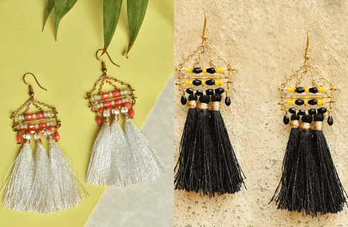 Misty Tassel Earrings Set Of 2 Pair