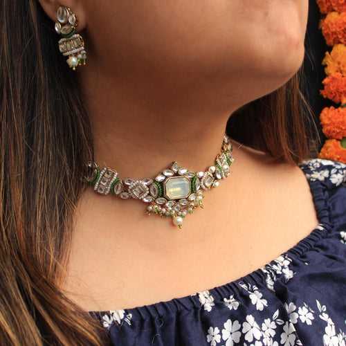 Divine Kundan Choker Set