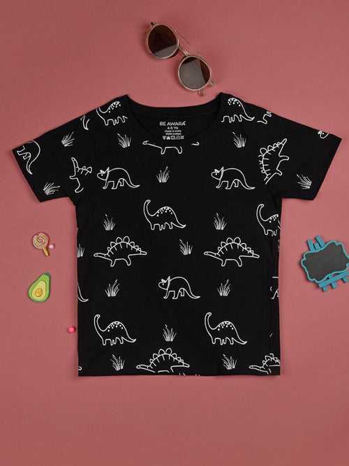 Dino Pattern Kids T-Shirt