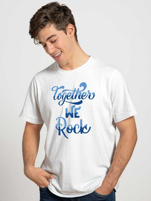 Together We Rock Half Sleeve T-Shirt For Men