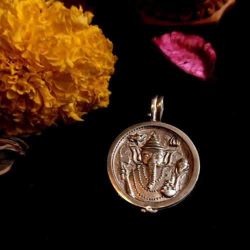 Ganesh Coin Pendant