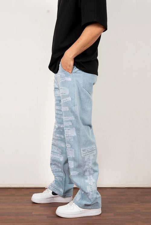 Distressed Blue Denim