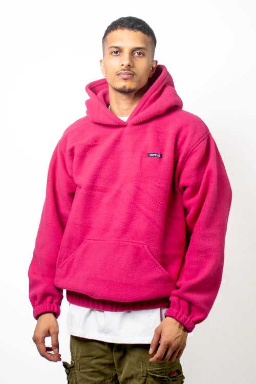 Maroon Polar Fleece Hoodie