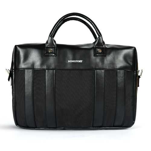 Monkstory Timeless Laptop Bag - Black